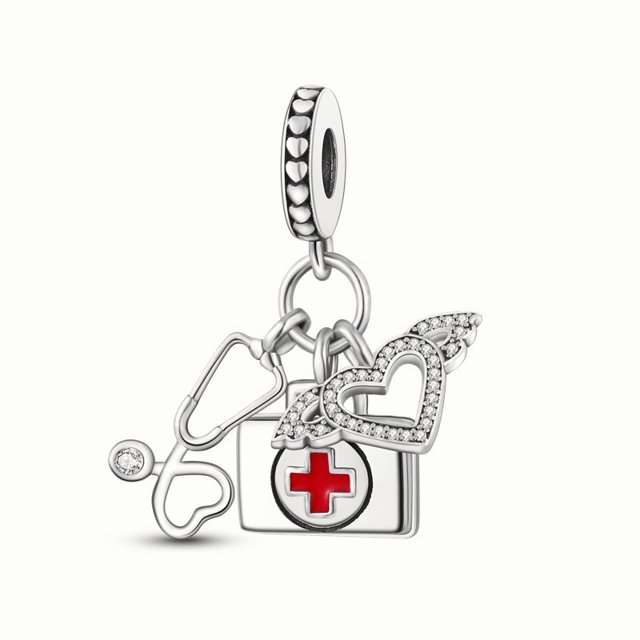 Charms 100 % Real 925 Plata Esterlina Niños Y Niñas Iipstick Bolsa De Tacones Altos Encantos Abalorios Ajuste Original Pandora Pulsera Hacer Regalos De Joyería De Moda