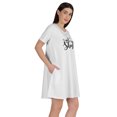 thumbnail image 2 of Inkmeso I Got The Shot Tunique Graphique T-Shirts Col Rond Robe Manches Courtes Tops, 2 of 8