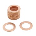 thumbnail image 1 of Unique Bargains 15mm Inner Dia Copper Crush Washers Flat Car Sealing Plate Gaskets Rings 20pcs, 1 of 3