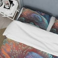 thumbnail image 4 of Designart "Deep Blue Immersion" Beach Bedding Covert Set - Coastal Beach Blue Coastal Bed Set With 2 Shams, 4 of 6