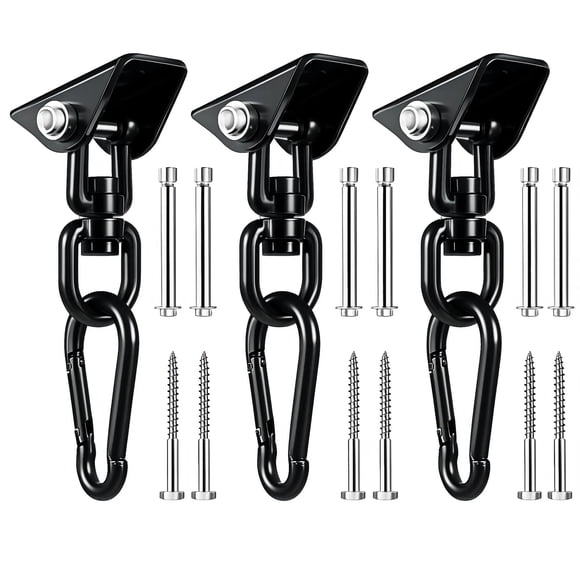 Kit para Colgar Hamaca QIWYMHW Rotativo 360° con Capacidad de 550 kg