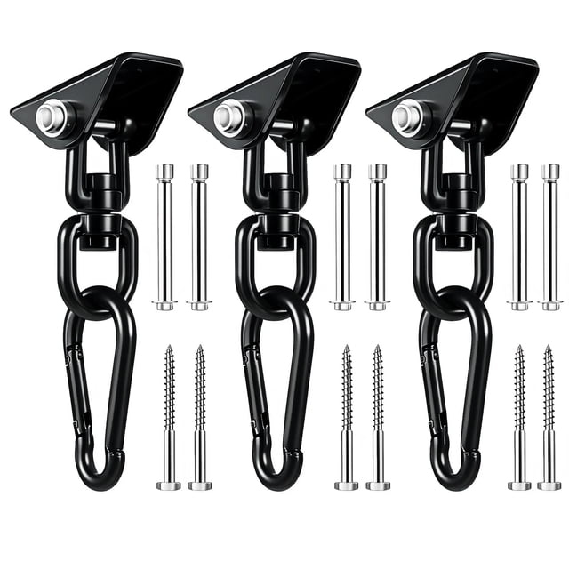 Kit para Colgar Hamaca QIWYMHW Rotativo 360° con Capacidad de 550 kg