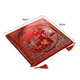 thumbnail image 6 of Seat Cushion Washable Tassel Design Chinese Style EmbroideRed Pain Relief Bay Window Cushion Photo Props Pink Satin, 6 of 6