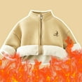 thumbnail image 2 of Afdoent Girls Winter Jacket Girls Reversible Jacket Winter Warm Outerwear Cozy Kids Lined Coat For 4-5 Years, 2 of 4