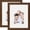 Brown, variant on Picture Frames 5x5 2 Pack Made of Solid Wood Ebony Wood Grain for Wall Mounting and Tabletop Display