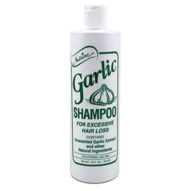 Nutrine Champú de ajo sin perfume 16 oz (paquete de 2)