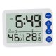 thumbnail image 3 of Pantalla digital Medidor de humedad Termómetro Temperatura Reloj despertador Azul, 3 of 8