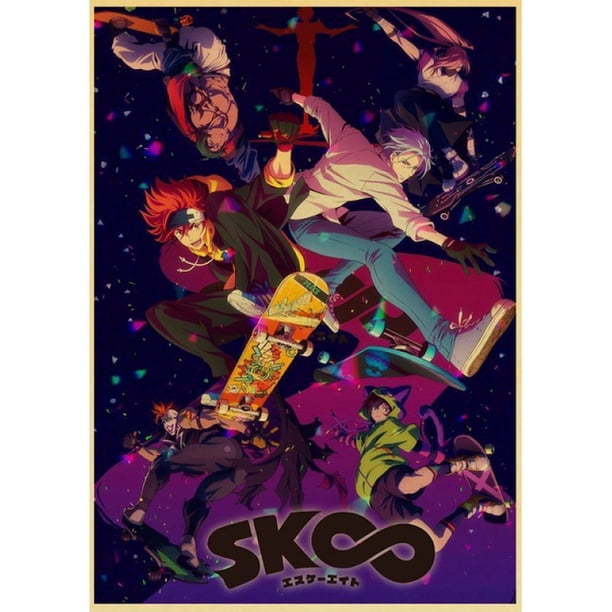 Póster SK8 Anime Art de 30 x 40 cm, papel de 60 g sin marco