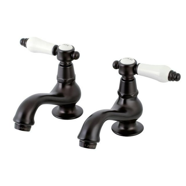 Kingston Brass KS1105BPL Kingston Brass KS1105BPL Robinet de Bassin avec Poignée Croisée, Orbe