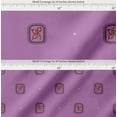 thumbnail image 2 of Soimoi Cotton Cambric Fabric Square & Floral Artistic Printed Fabric 1 Yard 42 Inch Wide, 2 of 7