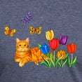 thumbnail image 3 of CafePress - Orange Cat In Tulips Men's Deluxe T Shirt - Mens Tri-blend T-Shirt, 3 of 4