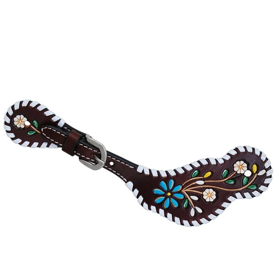 Rafter T Ranch Company  Rafter T Ladies Floral Vine Spur Straps N/A N/A