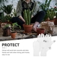 thumbnail image 5 of COMPUKAS Gardening Gloves White Cotton 2 Pairs 9.04X3.34X0.20in, 5 of 8