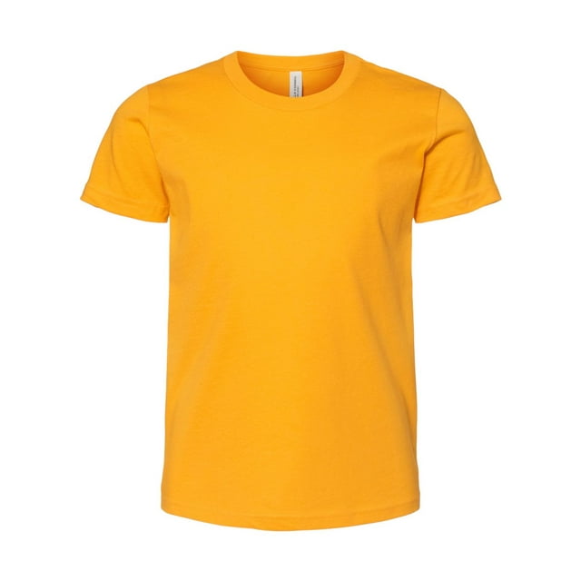Bella Canvas T-Shirt en Jersey à Manches Courtes 3001Y, L, Or