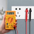 thumbnail image 4 of DT830X Multimètre Numérique LCD Testeur de Buzzer AC DC On-off Électricien Table Jaune, 4 of 9