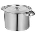 thumbnail image 5 of Thickened Stainless Steel Stock Pot with Lid Extra Thick Bottom for Even Heat Distribution, Energy Saving, Suitable for Gas and Stove Use, Ideal, 5 of 5