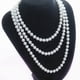 thumbnail image 3 of 2X Collar Con Cuentas Artificiales Blancas Perlas Imitativas Collar de Cadena para Mujeres, 3 of 5