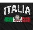 thumbnail image 2 of Silk Road Tees Italia T-Shirt Italy Flag Italian Mens Tee Shirt (XX-Large Navy Blue), 2 of 6
