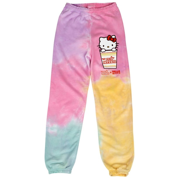 Hello Kitty x Cup Noodles Character Tie Dye Print Joggers-Small