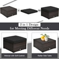 thumbnail image 6 of Costway 4PCS Patio Rattan Furniture Set Sofa Ottoman Cushion Garden Deck Black, 6 of 12