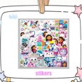 thumbnail image 3 of Decoraciones para fiestas de cumpleaños de muñecas de Gabbys, vajilla, manteles, fondo, vasos de papel, platos, globos de gato, regalos para niños, 3 of 5