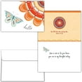 thumbnail image 2 of Shared Blessings Hello Butterfly 1 Count Thinking of You Greeting Card with KJV Scripture Numbers Bible Verse, 2 of 2