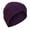 Purple1, variant on Jiyugala Baseball Caps Women Solid India Hat Muslim Ruffle Cancer Chemo Beanie Turban Wrap Scarf Cap