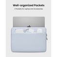thumbnail image 3 of tomtoc Slim Laptop Sleeve Case for 13-inch 2026 New MacBook Air M5/A3449 M4/A3420 M3/A3113 M2/M1, Fits MacBook Neo A18 Pro, Water-Resistant Protective Carrying Case with Accessories Pocket, 3 of 10