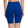 thumbnail image 3 of TRYSIL Women's Biker Shorts Inseam 8" High Waist Yoga pants Workout Gym Running Volleyball Spandex Shorts with Pockets, 3 of 7
