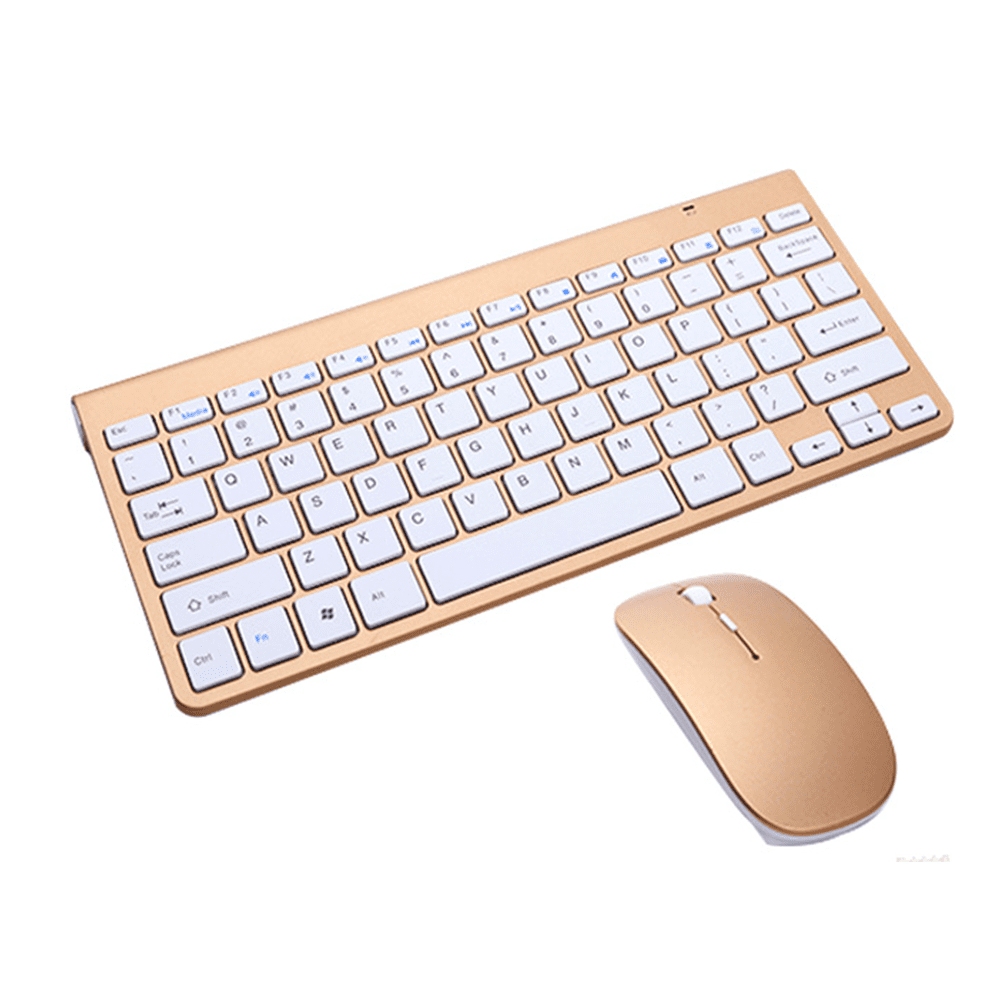 Wireless Keyboard and Mouse Set with Hand Support Office Home Typing Thin and Light Mute Retro External Keyboard and Mouse Set A 