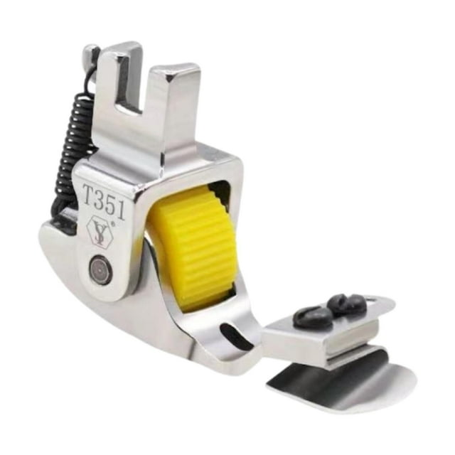 Piezas de repuesto de prensador enrollado Accesorio de mujeres profesionales Fácil de usar Crafts Presser de máquina de coser ajustable , Equipo Equipo amarillo
