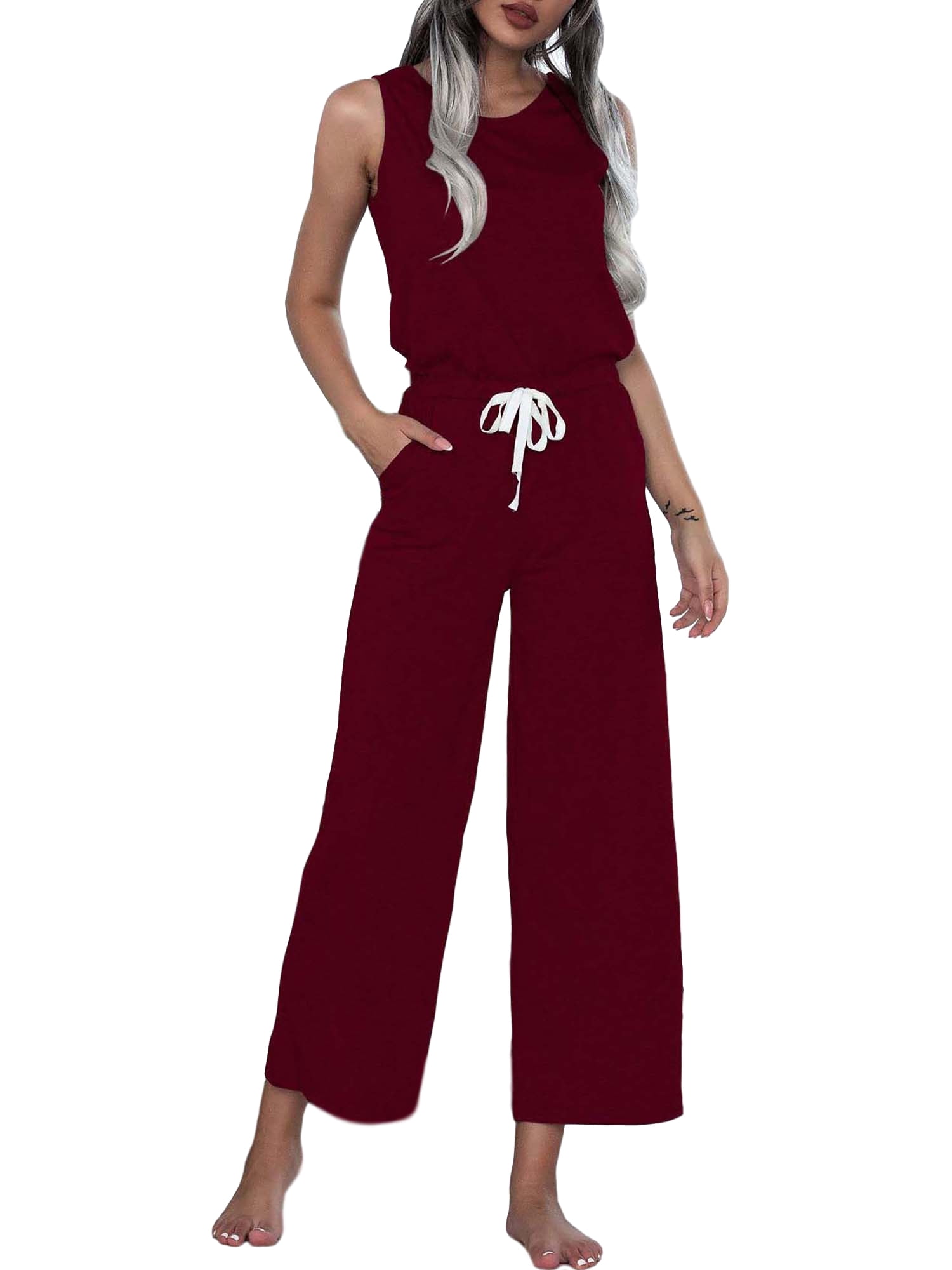 black long pants romper