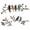 B, variant on Metal Birds Wall Art Decoration 2Pc Vivid Birds on Branch Wall Metal Birds Decor