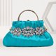 thumbnail image 4 of Bolso de mano de noche para mujer, cadena de diamantes de imitación, bandolera para fiesta de cóctel (azul), 4 of 5