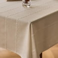 thumbnail image 2 of NAMZI White Linen Table Cloth Cotton Linen Tablecloth for Rectangle Tables, Heavy Weight Washable Farmhouse Soft Boho Tablecloth for Kitchen Dinning Party (White, 53 x 98 Inch), 2 of 5