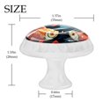 thumbnail image 4 of 4 Pcs Round White Knobs for Kitchen Cabinet Cupboard Dresser Bookcase Fish Drawer Pulls Handles Home Decor, 4 of 8