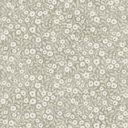 Chesapeake Poppy Trail Grey Floral Wallpaper