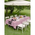 thumbnail image 3 of Outdoor Tablecloth with Umbrella Hole and Zipper, Pink Christmas Rectangle Table Cloth 60x102 Inch Waterproof Tablecloth, Santa Xmas Rustic Farmhouse Winter Picnic Table Cover for Patio Camping, 3 of 7