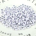 thumbnail image 3 of Flmtop 100Pcs English Alphabet Letter Beads DIY Bracelet Necklace Jewelry Accessories, 3 of 5