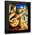 thumbnail image 1 of West, Ronald 11x14 Black Modern Framed Museum Art Print Titled - Guitar Girl, 1 of 5