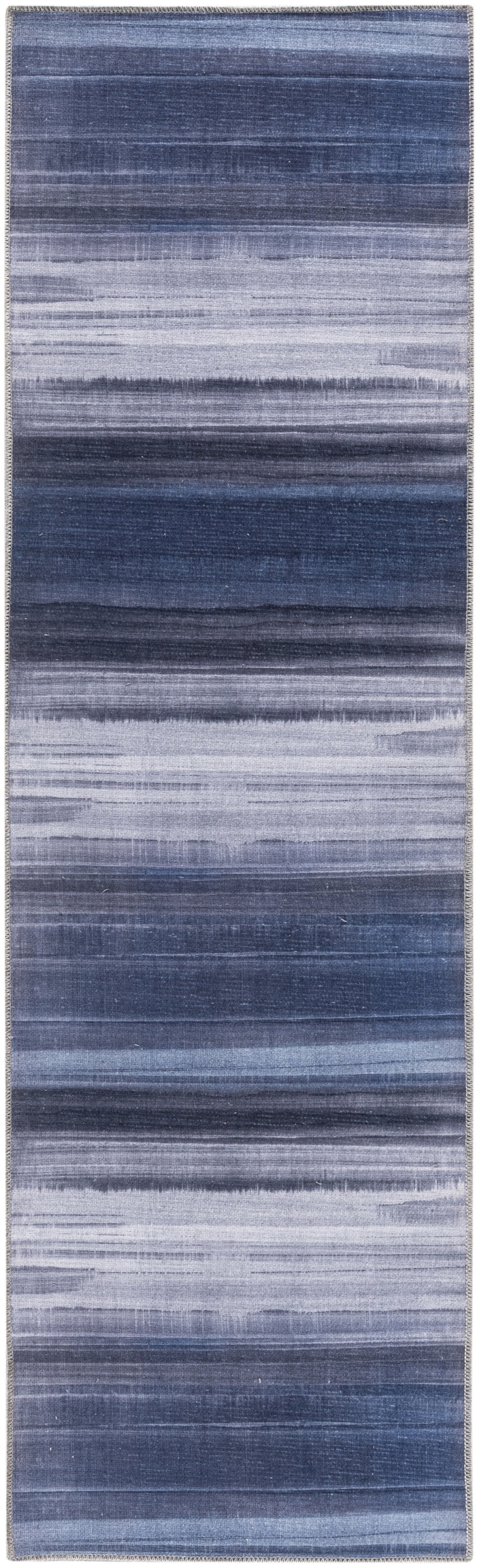 Calvin Klein Launder Abstract Navy 2'2" x 7'6" Area Rug (2x8)
