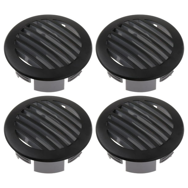 Cubierta de ventilación de rejilla de acero inoxidable, cubierta de ventilación redonda para barcos y caravanas marinas. 4 piezas