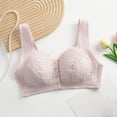 thumbnail image 5 of 2-Pack Daisy Bras for Older Women JIANLAI Women's Front Closure Floral Lace Bra, Wide Comfort Straps Full Coverage Everyday Bra, Easy Wear Wirefree Daily Support Bra, 5 of 7