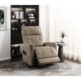 thumbnail image 2 of Brown Microfiber Upholstered Power Lift Chair With Heating And Massaging Options For Living Room Heat & Massage Functions, Textured Upholstery,, 2 of 6