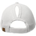 thumbnail image 4 of Casquette de Baseball en Forme de Queue de Poney Chapeau de Soleil de Camionneur Réglable en Maille à Haut Chignon, 4 of 5