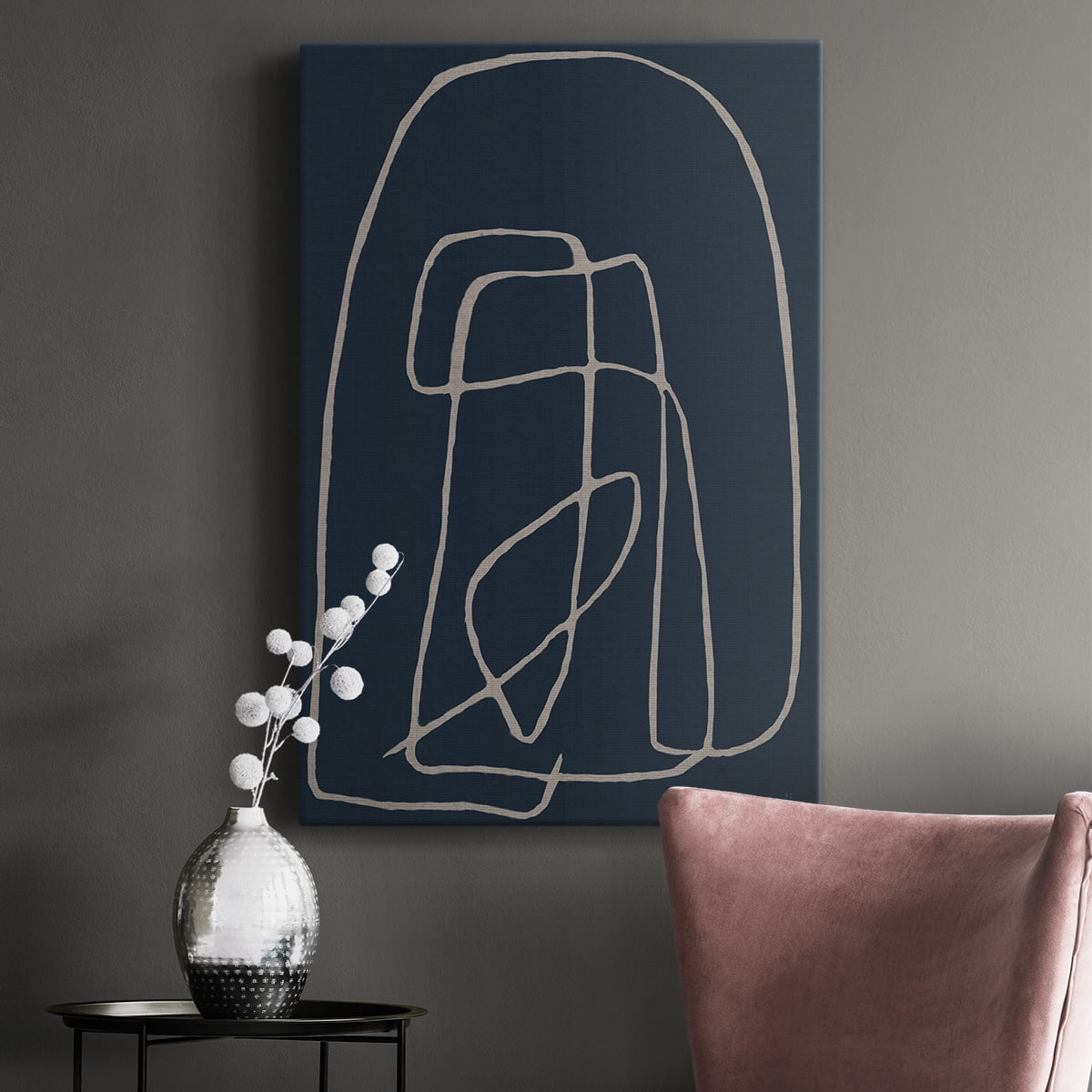 Shapes and Night Sky I Premium Gallery Wrapped Canvas - Ready to Hang