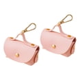 thumbnail image 4 of Dispensador de Bolsa para popó para mascotas, práctico soporte multifuncional de PU para Bolsa para popó de perro para recoger excrementos de perro qu Rosa, 4 of 8