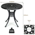 thumbnail image 2 of 31" Patio Bistro Table,Cast Aluminum Bistro Table, Outdoor Round Patio Bistro Dining Table,for Poolside, Deck, Porch, Backyard, Garden, Balcony, 2 of 7