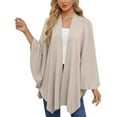 thumbnail image 4 of Autumn Women's Elegant Shawl Wraps Soft Open Front Poncho Sweater, Shawl Wraps for Women, Elegant Shawls and Wrapss, 4 of 7