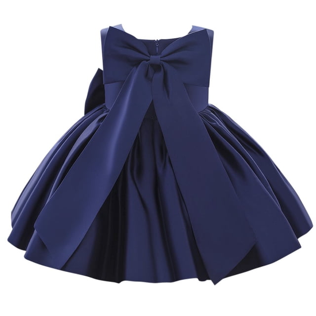 SUTENGDA Robe Tutu avec Nœud pour Filles, pour Enfants, Mariage, Anniversaire, Baptême, Formelle